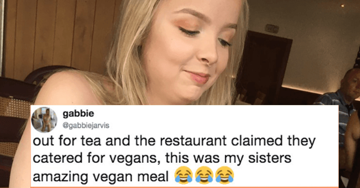 This Woman Ordered A Vegan Meal And What She Received Was Hilariously ...